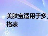 美肤宝适用于多大年龄段 美肤宝适合年龄价格表 