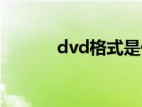 dvd格式是什么格式 dvd格式 