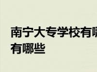 南宁大专学校有哪些是公立的? 南宁大专学校有哪些 