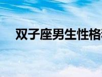 双子座男生性格和脾气 双子座男生性格 