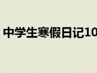 中学生寒假日记100字30篇 中学生寒假日记 