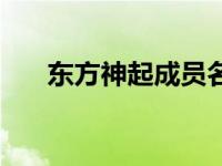 东方神起成员名字前缀 东方神起成员 