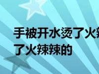 手被开水烫了火辣辣的会起泡吗 手被开水烫了火辣辣的 