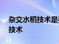 杂交水稻技术是我国1979到1985 杂交水稻技术 