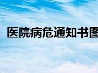 医院病危通知书图片2020 医院病危通知书 