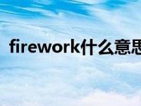 firework什么意思中文 firework什么意思 