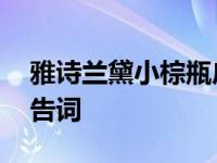 雅诗兰黛小棕瓶广告文案 雅诗兰黛小棕瓶广告词 