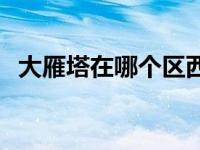 大雁塔在哪个区西安哪个区 大雁塔在哪里 