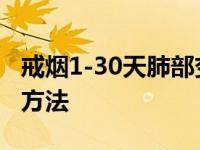 戒烟1-30天肺部变化3d图 老烟民最好的戒烟方法 