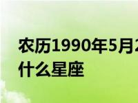 农历1990年5月29日是什么星座 5月29日是什么星座 