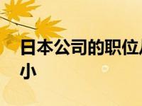 日本公司的职位从大到小 公司的职位从大到小 