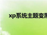 xp系统主题变黑了怎么办 xp系统主题 