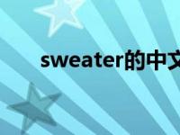 sweater的中文翻译 sweet什么意思 