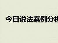 今日说法案例分析点评 今日说法案例分析 