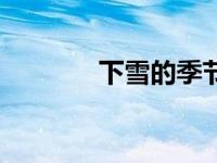 下雪的季节歌词 下雪的季节 