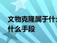 文物克隆属于什么手段智慧树 文物克隆属于什么手段 