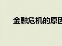 金融危机的原因视频 金融危机的原因 