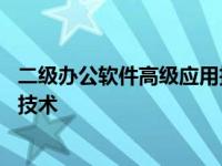 二级办公软件高级应用技术成绩查询 二级办公软件高级应用技术 