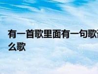 有一首歌里面有一句歌词是因为我不知道 因为我不知道是什么歌 