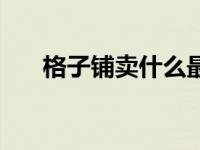 格子铺卖什么最挣钱 格子铺卖什么好 