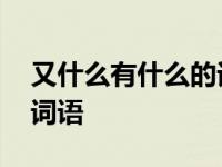 又什么有什么的词语两个字 又什么有什么的词语 