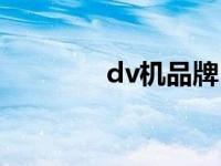 dv机品牌 什么牌子的dv好 