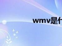 wmv是什么格式的 wmv 