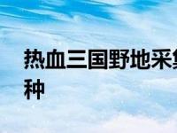 热血三国野地采集用什么兵 热血三国野地兵种 