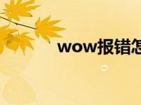 wow报错怎么修复 wow报错 