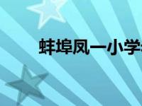 蚌埠凤一小学老师名单 蚌埠凤一小 