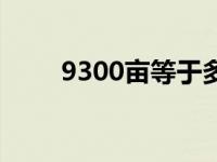 9300亩等于多少平方公里 9300m 