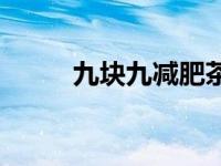 九块九减肥茶胶囊 九块九减肥茶 