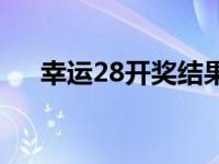 幸运28开奖结果参考 幸运28开奖结果 