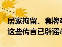 居家拘留、套牌车……#路虎女司机打人事件这些传言已辟谣#