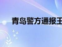 青岛警方通报王某驾车逆行殴打他人案