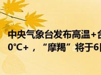 中央气象台发布高温+台风预警：四川盆地、重庆局地高温40℃+，“摩羯”将于6日登陆