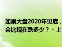 如果大盘2020年见底，届时绩优白马股会不会有一轮暴跌？会比现在跌多少？ - 上海热线财经的回答 - 头条问答