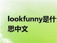 lookfunny是什么意思中文 funny是什么意思中文 