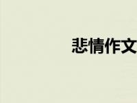 悲情作文800字 悲情文章 