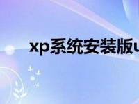 xp系统安装版u盘 xp系统直接安装版 