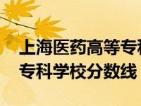 上海医药高等专科学院分数线 上海医药高等专科学校分数线 