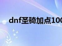 dnf圣骑加点100 dnf纯辅助圣骑士加点 