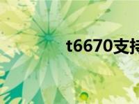 t6670支持什么内存 t6670 