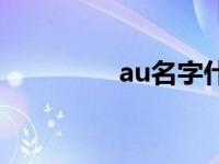 au名字什么意思 au名字 