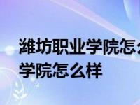 潍坊职业学院怎么样专升本率高吗 潍坊职业学院怎么样 