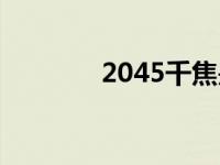 2045千焦是多少大卡 2045 