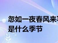 忽如一夜春风来写的是几月 忽如一夜春风来是什么季节 