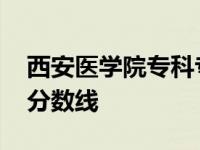 西安医学院专科专业分数线 西安医学院专科分数线 