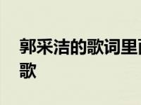 郭采洁的歌词里面有台北是什么歌 郭采洁的歌 