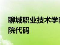 聊城职业技术学院代码查询 聊城职业技术学院代码 